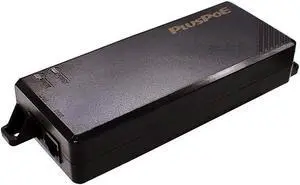 PLUSPOE 90W Ultra Gigabit PoE++ Injector, IEEE 802.3 bt /802.3at/802.3af Compliant, Up to 90W Ultra Power Supply, 10/100/1000Mbps Shielded RJ-45, Plug & Play