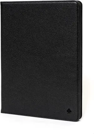 Porter Riley - Leather Case for iPad 10.2" 9th, 8th Gen and 7th Gen. Premium Genuine Leather Stand/Cover/Flip Case (Pure Black)