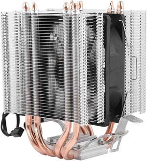 PC CPU Cooling Fan, 12VDC 2200+-10% RPM 3pin 4 Heat Pipe CPU Fan Radiator Cooler Heat Sink for Intel LGA 1366 1155 775 for AMD/AM2AM2&/AM3