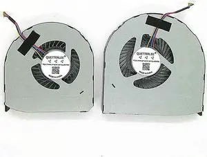 QUETTERLEE Replacement New CPU and GPU Cooling Fan for Dell Precision 17 7710 M7710 M7720 Series EG75150S1-C030-S9A and EG75150S1-C040-S9A NS75C05-15A07 NS75C06-15A08 0YJNJK 0VNPPK YJNJK VNPPK Fan