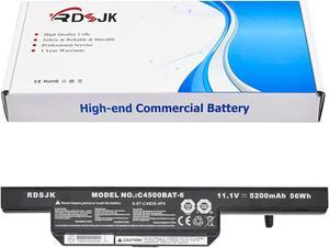 C4500BAT-6 6-87-C480S-4P43 Laptop Battery for CLEVO B4100M B4105 B5100M B5130M B7110 S450 C4500 C4501 C4505 C480S C5105 C5505 W150 W170ER W170HN W250ES B7130 Sager NP2240 NP2252 NP3260 NP5165 NP6175
