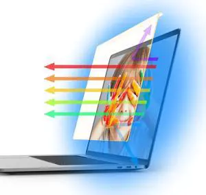 YES2B Universal 14 inch Easy On/Off Acrylic Anti Blue Light Filter for Laptop, Notebook, Frame Hanging Type, Eye Protection, Hard Coating, Screen Protector, Clear View for Widescreen 16:9, 16:10