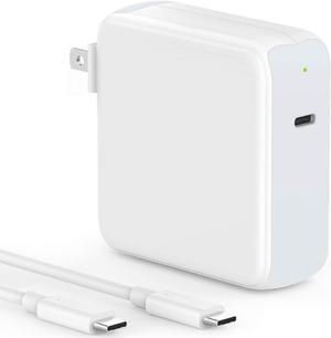 96W USB C Charger for MacBook Pro 16, 15, 14, 13 inch 2024, 2023, 2022, 2021, 2020, 2019, M1 M2 M3 MacBook Air, iPad Pro, USBC Laptop Power Adapter, LED, 6.6ft 5A Cable Charging as Fast as MagSafe 3