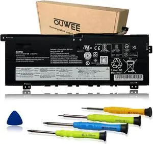 OUWEE L18M4PE0 Laptop Battery Compatible with Lenovo Yoga C740-14IML Series Notebook 5B10W67296 5B10U40209 L18L4PE0 5B10W67185 5B10U40210 7.72V 51Wh 6610mAh 4-Cell