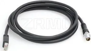 SZRMCC M12 8 Pin X-Coded Male to RJ45 Ethernet Cable Cat7e Gigabit Shielded Waterproof Network Cable for Basler GigE Cognex in-Sight Industrial Camera Vision Sensors (Black,10M)