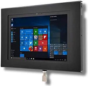 TABcare Locking Anti-Theft Security Metal Case for Microsoft Surface Go 1/2/3 Tablet Supports VESA, Wall Mount (Surface GO, Black)