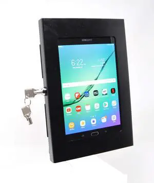 TABcare Locking Anti-Theft Metal Case for Samsung Galaxy TAB A 8.4 SM-T307 for Kiosk, POS, Store, Show Display, Time Clock (TAB A 8.4 2020, Black)