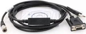 SZRMCC Hirose 6 Pin Male to Serial RS232 DB9 + USB Data Cable for Nikon DTM352 DMT452 DTM330 Total Station