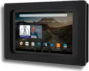 TABcare Security Anti-Theft Acrylic VESA Enclosure for  Tablet with Free Wall Mount Kit (Black, HD 8 2020, HD 8 Plus)