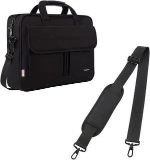Taygeer Laptop Bag 15.6 Inch, Business Briefcase for Men Women, 15inch Water Resistant Messenger Shoulder Bag | Shoulder Strap, 52" Universal Replacement Laptop Shoulder Strap