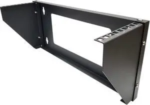 TECHTOO Wall Mount Rack 3U Vertical & Horizontal Rack 19Inch Wall Mountable Server Rack Heavy Duty Max Load 66-150 LBS Network Open Rack for Patch Panel/Data/AV/IT/Computer & Studio Equipment (3U)
