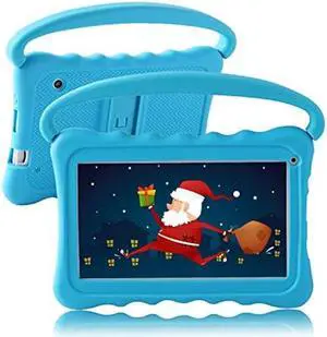 Kids Tablet 7 inch Toddler Tablet for Kids Edition Tablet with WiFi Dual Camera Children's Tablet for Toddlers 32GB Android 10 with Parental Control Shockproof Case Google Play YouTube Netflix (Blue)