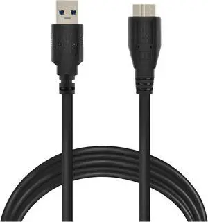 20ft USB Type A 3.0 to Micro-B SuperSpeed Compatible with Samsung Galaxy, Toshiba Canvio, Seagate FreeAgent and WD External Hard Drives and Canon, Fujifilm, Nikon Cameras for Tethering