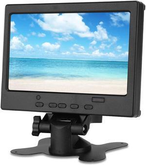 Wendry 7 Inch Monitor,1080P HDMI Computer Monitor,16:9 LED Backlight Display for Raspberry Pi,Portable VGA AV HDMI Computer Screen with Stand for Car Display, CCTV,TFT LCD Full HD Monitor
