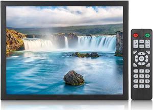 Wendry 15in Portable Monitor, TFT 4:3 Display Embedded Industrial Monitor Support HDMI/VGA/AV/BNC/USB Input, for PC, TV, CCTV, Camera and Computer(US)