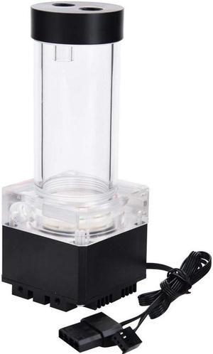 Pump/Reservoir Combo,800L/H PC Water Cooling Integrated Mute Water Pump,G 1/4" Thread Port PC CPU Water Cooling System Heat Exchanger Tool(17cm-Black)
