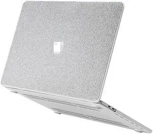 Bling Diamond Case for MacBook Compatible with 2018-2020 MacBook Pro 13 inch Case 2016-2020 A2338 A2251 A2289 A2159 A1989 A1706 A1708,MacBook Pro 13 inch White