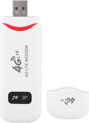 Zopsc Portable 4G WiFi Modem Smart Router LTE USB 100Mbps Network Adapter Wireless WiFi Hotspot Router, Modem Stick Support WC, Plug and Play, Support 32GB TF Memory Card Expansion