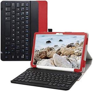 Bige for Galaxy Tab A7 104 inch 2020 Keyboard CasePU Leather Cover with Romovable Wireless Keyboard for Samsung Galaxy Tab A7 104 inch 2020 SMT500 T505 T507 TabletRed 100019624