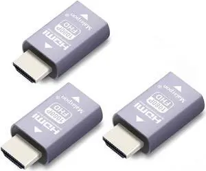 Malarpon Hdmi Edid Emulator Passthrough 3rd Generrtion Aluminum fit Headlesskeep The EDID of The Monitor Active Switches and Extenders 1920x1080@59Hz 3P