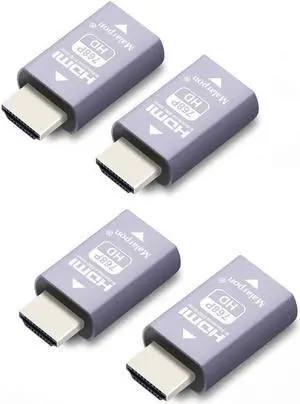 Malarpon Hdmi Edid Emulator Passthrough 3rd Generrtion Aluminum fit Headlesskeep The EDID of The Monitor Active Switches and Extenders 1024x768@59Hz 4P