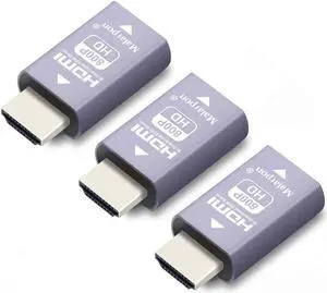 Malarpon Hdmi Edid Emulator Passthrough 3rd Generrtion Aluminum fit Headlesskeep The EDID of The Monitor Active Switches and Extenders 1280x800@59Hz 3P