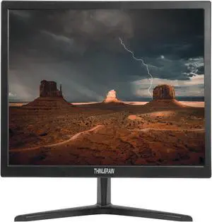 Thinlerain PC Monitor 17-inch 4:3 LED Backlit Monitor 1280 X 1024, 60 Hz Refresh Rate, 5Ms Response Time, VESA Mountable, VGA, HDMI, TN Panel, Built-in Speakers