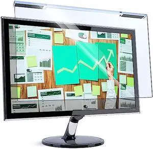 VINTEZ Blue Light Blocking Screen Protector Panel for 22 inch Diagonal LED PC Monitor Anti-UV Eye Protection Filter Film - Widescreen Monitor Frame Hanging Type