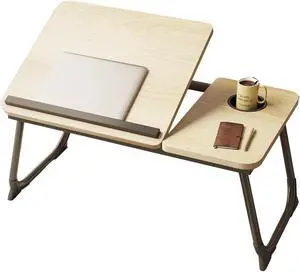 YPRNM Bed Desk for Laptop, Laptop Desk for Bed and Sofa, Bed Trays for Eating and Laptops with Cup Holder, 5 Levels of Adjustable Height