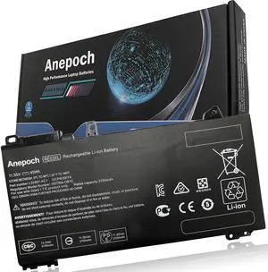 Anepoch RE03XL Laptop Battery Compatible with HP ProBook 430 440 445 450 455R G6 G7 Serie Notebook HSTNN-OB1C HSTNN-UB7R HSTNN-DB9A L32407-AC1 L32407-2B1 L32407-541 L32656-005 11.55V 45Wh 3750mAh
