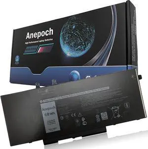 Anepoch 3HWPP Laptop Battery Replacement for Dell Latitude 5401 5411 5501 5511 Precision 3541 3551 Series Notebook 03HWPP 10X1J N2NLL 1VY7F 01VY7F 15.2V 68Wh 4250mAh