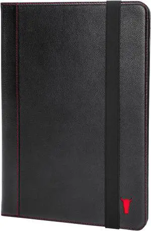 TORRO Case Compatible with iPad Pro 12.9" 6th / 5th / 4th Gen - Genuine Leather iPad Pro 12.9 2022 Case with Stand Function, Apple Pencil Connectivity and Wake Sleep Function (Black)