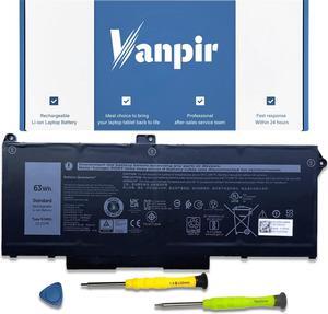 VANPIR RJ40G 63Wh Laptop Battery Replacement for Dell Latitude 5420 5520 Precision 3560 Series Notebook WY9DX 01K2CF 075X16 0WK3F1 0M3KCN 15.2V 3941mA