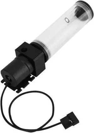 Pump Reservoir Combo,19W 12V CPU Water Cooling Pumpe,G1/4 Thread,800L/H, PC CPU Water Cooling System Heat Exchanger Tool(160mm)