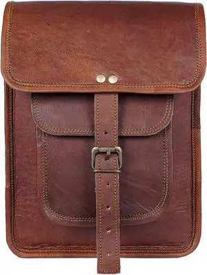 cuero 11 inch Handmade Crossbody Shoulder Genuine Leather iPad/Tablet Vintage Messenger Bag For 10.5 inch iPad Pro for Women & Men - Gift for Him Her
