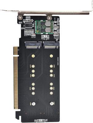 Chenyang M.2 NVME Gen 3.0 Adapter M.2 NVME AHCI X4 to PCIE Express 3.0 Gen3 X16 Raid Card VROC Raid0 Hyper Adapter