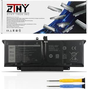 ZTHY 52Wh JHT2H Laptop Battery Compatible with Dell Latitude 7310 7410 Series Notebook P34S P34S001 35J09 0WY9MP 04V5X2 HRGYV 0HRGYV 7.6V 6500mAh 4-Cell