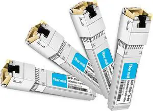 10G SFP+ to RJ45 80m for Cisco SFP-10G-T-80 Compatible, 10GBASE-T SFP+ Copper RJ-45 80m Transceiver Module Pack of 4