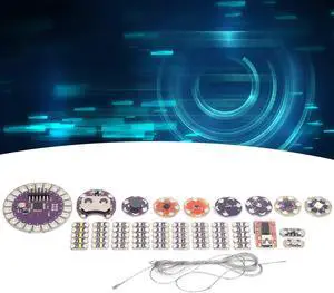Lilypad Kit Wearable Electronic LED and Sensor Kit Temperature Sensor with Cable,Electronic Components