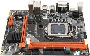 MATX M.2 A 1155 Motherboard, DDR3 1066/1333/1600MHz Computer Mainboard, Supports VGA+HDMI+DVI Dual Output, Supports NVME+NGFF + SATA2.0 Channel