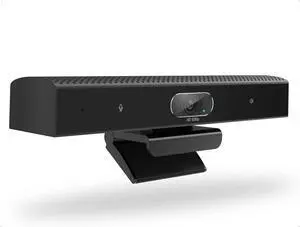 Conference Room Camera, 3-in-1, 1080p Full HD Webcam with Microphone and Speaker, USB Plug and Play, Wide Angle Video Conference Camera for Desktop, Laptop, Mac, PC (Black)