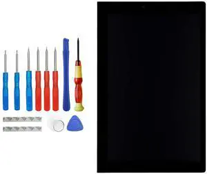 Vvsialeek New LCD Display Compatible with Lenovo Yoga Tab 3 YT3-X50F YT3-X50 YT3-X50M 10.1 inch Touch Screen Digitizer Assembly Replacement Parts with Toolkit