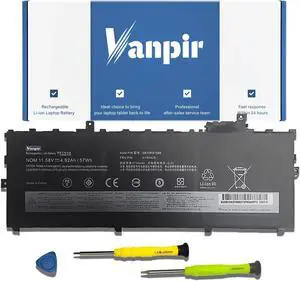VANPIR 01AV429 01AV430 Laptop Battery 11.58V 57Wh 4920mAh Replacement for Lenovo ThinkPad X1 Carbon 5th Gen (2017)/ X1 Carbon 6th Gen 2018 Series 01AV431 01AV494