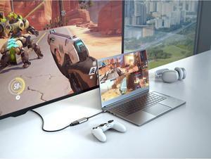 HyperDrive USB C to HDMI Adapter 8K60Hz 4K60Hz 144Hz, USB-C to HDMI2.1 HDR Video Output, Smoother Video Any Mac Alt Mode