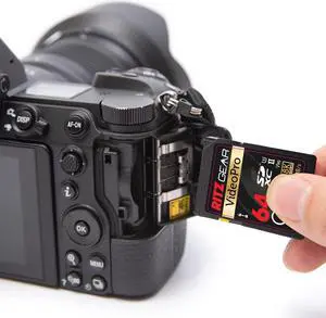 Ritz Gear Video Pro SD Card UHS-II 64GB SDXC Memory Card 2-Pack U3 V90 A1, Extreme Performance Professional (R 280mb/s 250mb/s W) for Advanced DSLR,Well-Suited for Video, Including 4K,8K, 3D, Full HD