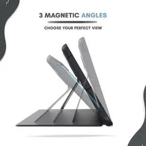 UZBL Case for iPad 9th Generation (2021) / 8th Generation (2020) / 7th Gen (2019) 10.2 Inch, Mag Folio Premium Vegan Leather Protective Case Cover with Multi Angle Magnetic Stand