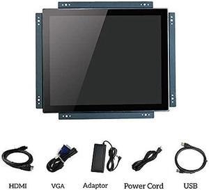 17 Inch Open Frame Design Touch Screen Monitor Display with VESA & Rear Mounting Bracket for Kiosk Industrial Automation POS Retail Self-Service