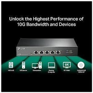 TP-Link TL-SX105 | 5 Port 10G/Multi-Gig Unmanaged Ethernet Switch | Desktop/Wall-Mount | Plug & Play | Fanless | Sturdy Metal Casing | Speed Auto-Negotiation
