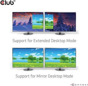 Club 3D CSV-7200H Displayport 1.4 to HDMI Dual Monitor 4K 60Hz M/F MST Hub
