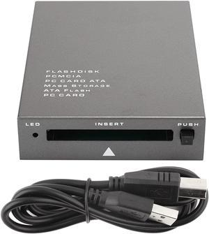 USB 2.0 PCMCIA Card Reader, USB2.0 Interface to PC Card ATA, PCMCIA, PC Card Memory Card Reader Support 20MB-20G, Plug and Play, Hot Swap